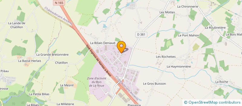 localisation de l'entreprise AU FIL DES SAISONS  VIGNEUX-DE-BRETAGNE