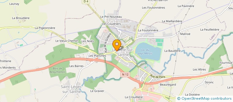 localisation de l'entreprise AU FIL DES SAISONS à LE MELE-SUR-SARTHE
