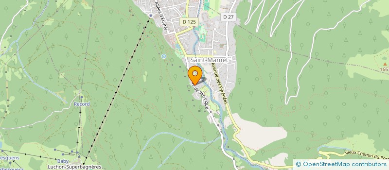 localisation de l'entreprise AU FIL DES VOYAGES  JUZET-DE-LUCHON