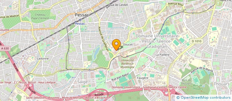 localisation de l'entreprise AU FIL DU COEUR A L'AME à PESSAC