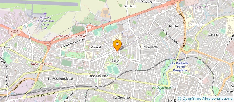 localisation de l'entreprise AU FIL DU LINGE - LA CHOPE à LA ROCHELLE