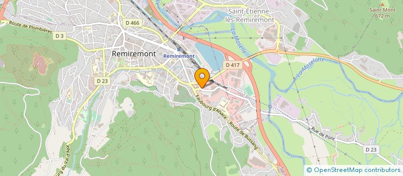 localisation de l'entreprise AU FIL DU PAIN à REMIREMONT