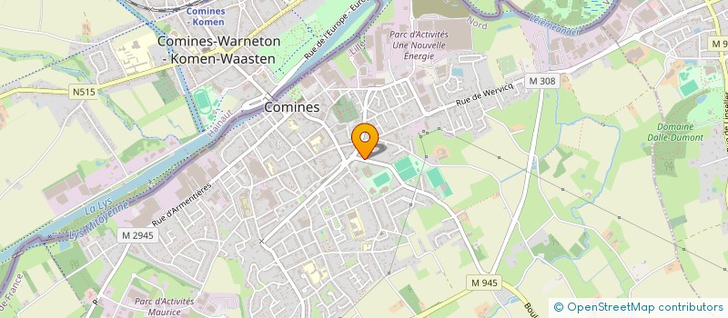 localisation de l'entreprise AU FIL DU SON  COMINES