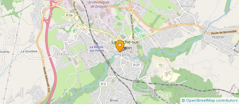 localisation de l'entreprise AU FIL DU SOURIRE  LA ROCHE-SUR-FORON