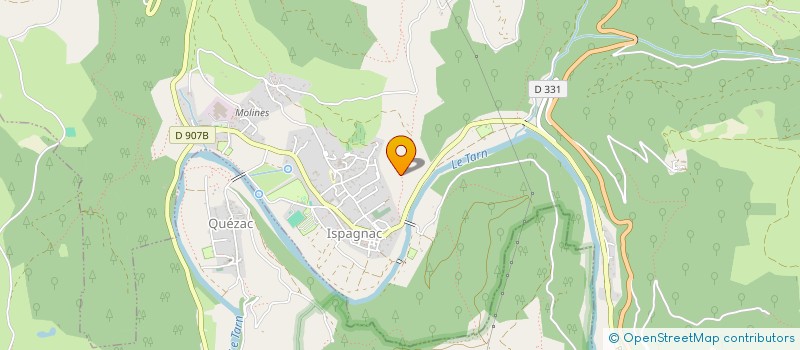 localisation de l'entreprise AU FIL DU TARN  ISPAGNAC