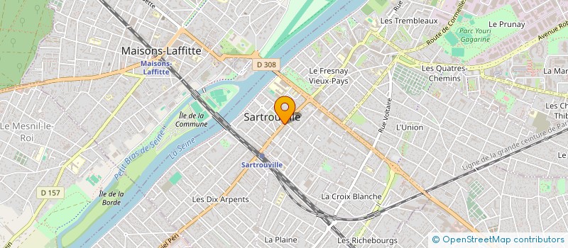 localisation de l'entreprise AU FIL DU TEMPS  SARTROUVILLE