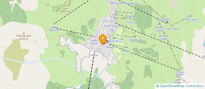 localisation de l'entreprise AU FIL DU TEMPS à LES DEUX ALPES