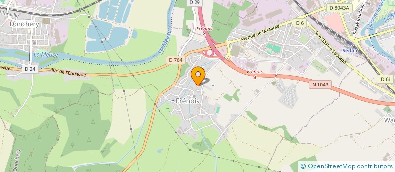 localisation de l'entreprise AU FIL DU TEMPS  SEDAN