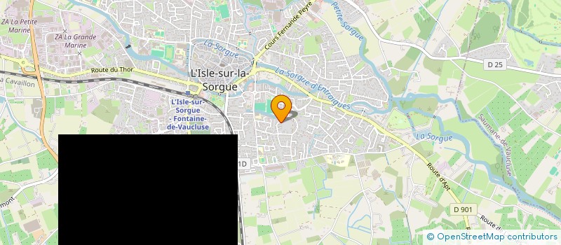 localisation de l'entreprise AU FIL DU TEMPS  L'ISLE-SUR-LA-SORGUE