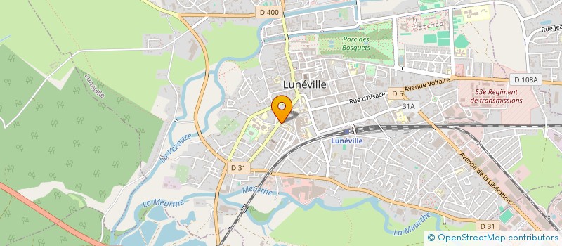 localisation de l'entreprise AU FIL DU TEMPS  LUNEVILLE