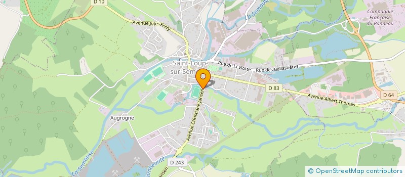 localisation de l'entreprise AU FIL DU TEMPS LUPEEN  SAINT-LOUP-SUR-SEMOUSE