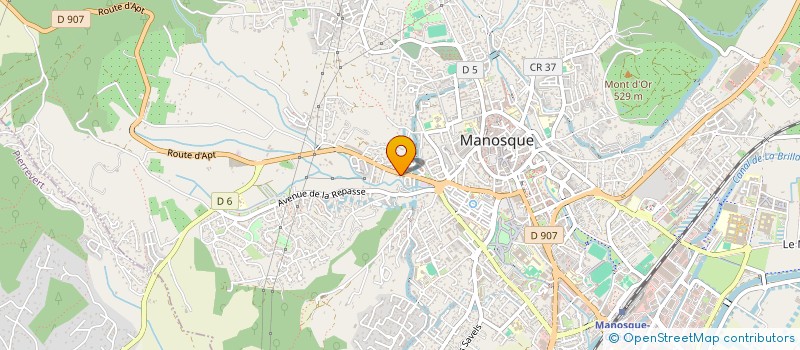 localisation de l'entreprise AU FIL DU YOGA à MANOSQUE