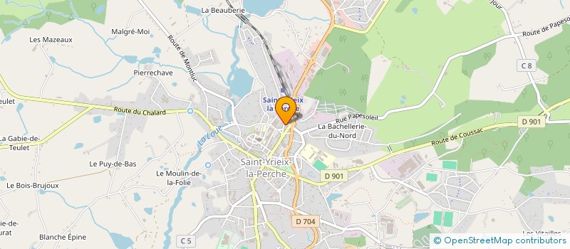 localisation de l'entreprise AU FILTRE A CAFE à SAINT-YRIEIX-LA-PERCHE