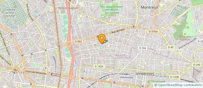 localisation de l'entreprise AU FIN BONBON à MONTREUIL