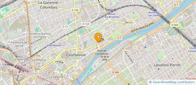 localisation de l'entreprise AU FIN GOURMET  COURBEVOIE
