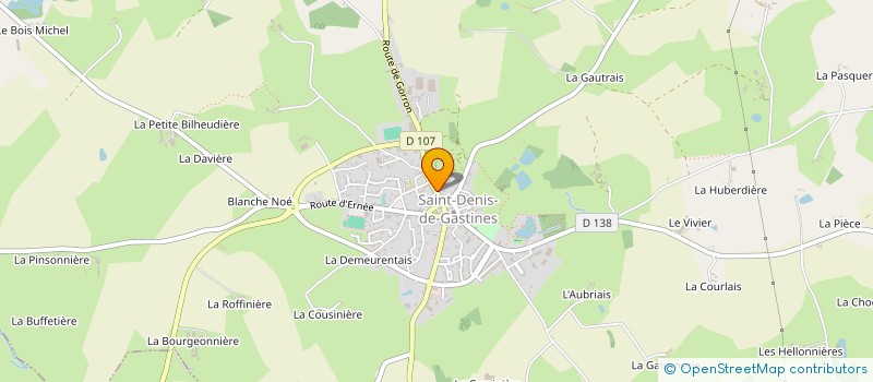 localisation de l'entreprise AU FOIN DE LA RUE  SAINT-DENIS-DE-GASTINES