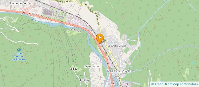 localisation de l'entreprise AU FOND DU MOULIN  TOURS-EN-SAVOIE