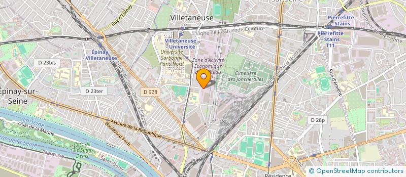 localisation de l'entreprise AU FORUM DES MARCHES DU BTP à VILLETANEUSE
