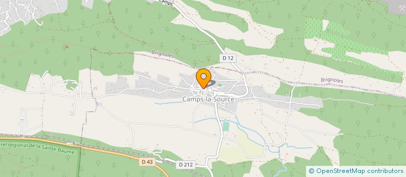 localisation de l'entreprise AU FOUR A BOIS  CAMPS-LA-SOURCE