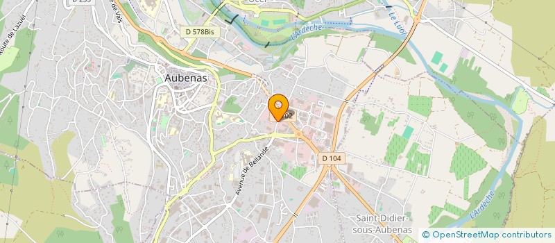 localisation de l'entreprise AU FOUR A PAIN à AUBENAS