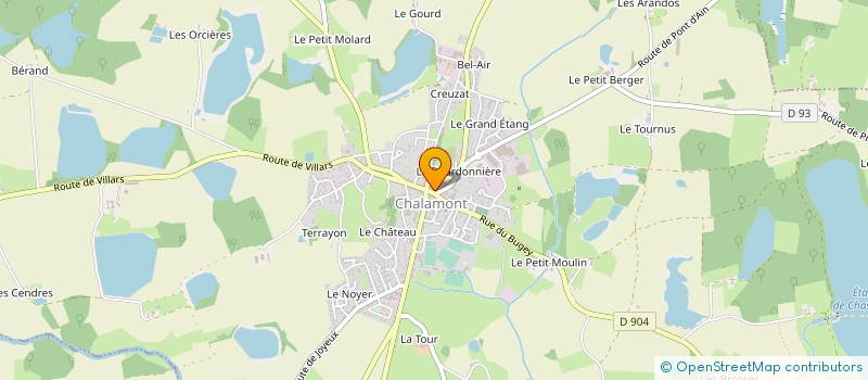 localisation de l'entreprise AU FOUR BRESSAN à CHALAMONT
