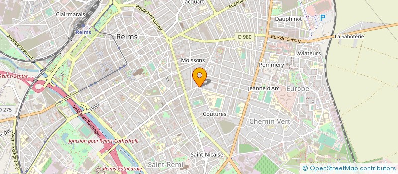 localisation de l'entreprise AU FOUR ET AU MOULIN à REIMS