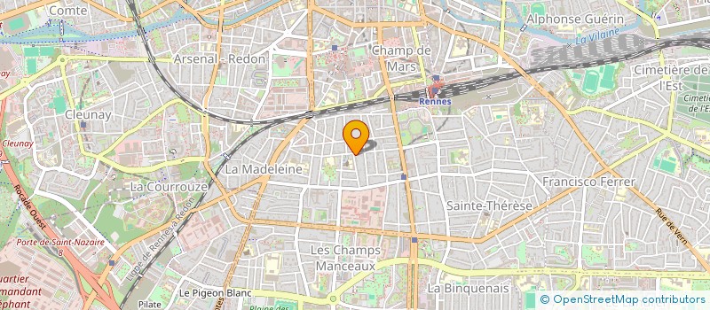 localisation de l'entreprise AU FOUR ET AU MOULIN  RENNES