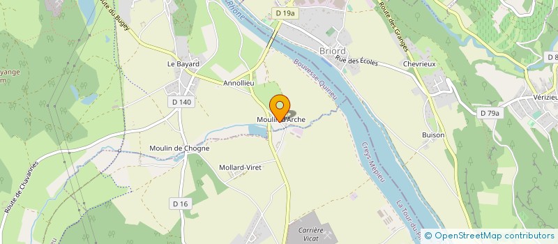 localisation de l'entreprise AU FOUR ET AU MOULIN D'ARCHE  MERLAS