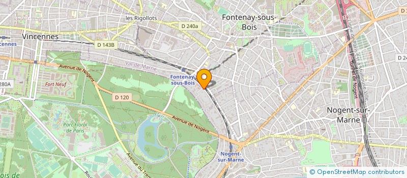localisation de l'entreprise AU FOUR GAULOIS à FONTENAY-SOUS-BOIS