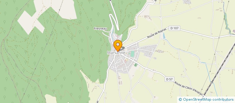 localisation de l'entreprise AU FOURNIL  MARSANNE