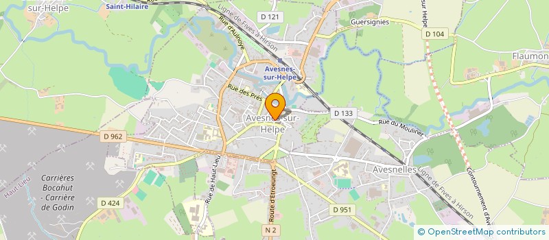 localisation de l'entreprise AU FOURNIL D'AVESNES  AVESNES-SUR-HELPE