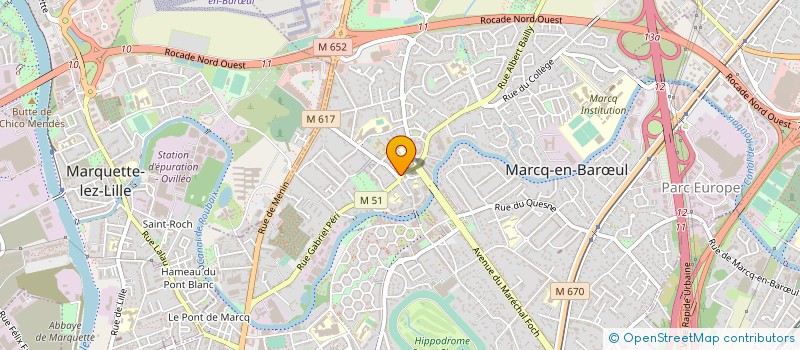 localisation de l'entreprise AU FOURNIL D'ERIC ET FRANCOISE à MARCQ-EN-BARŒUL