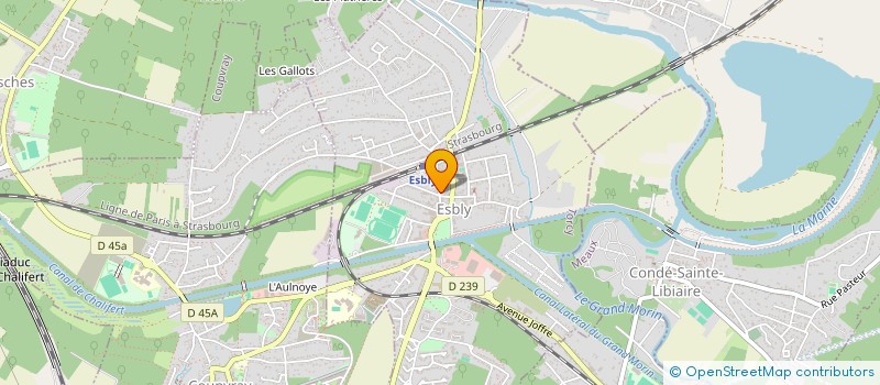 localisation de l'entreprise AU FOURNIL D'ESBLY à ESBLY