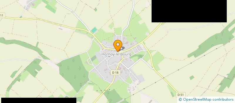 localisation de l'entreprise AU FOURNIL D'HORNOY  HORNOY-LE-BOURG