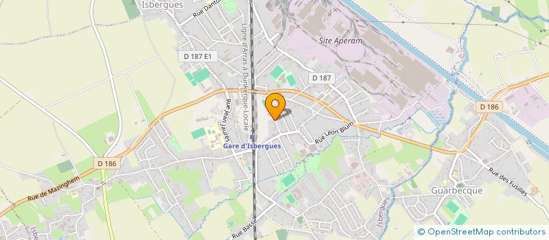 localisation de l'entreprise AU FOURNIL D'ISBERGUES  ISBERGUES