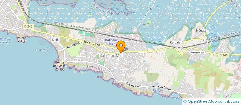localisation de l'entreprise AU FOURNIL DE BATZ à BATZ-SUR-MER