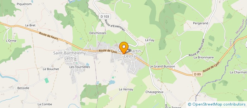 localisation de l'entreprise AU FOURNIL DE CHRISTELLE ET BENOIT  SAINT-MARTIN-LESTRA