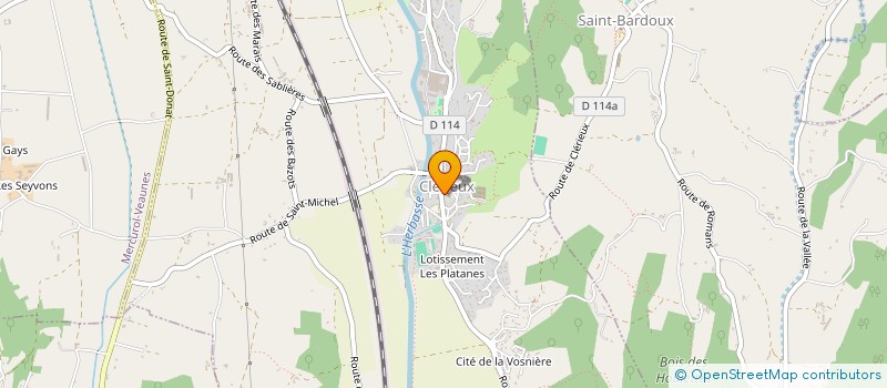 localisation de l'entreprise AU FOURNIL DE CLERIEUX  CLERIEUX