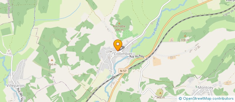 localisation de l'entreprise AU FOURNIL DE COLOMBIER  COLOMBIER