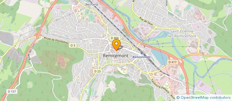 localisation de l'entreprise AU FOURNIL DE CYRILLE  REMIREMONT
