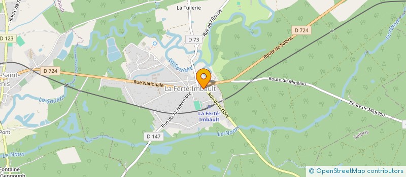 localisation de l'entreprise AU FOURNIL DE JUSTINE & BENJAMIN  LA FERTE-IMBAULT