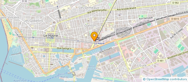 localisation de l'entreprise AU FOURNIL DE LA GARE à LE HAVRE