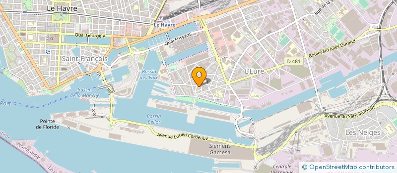 localisation de l'entreprise AU FOURNIL DE LA MARINE à LE HAVRE