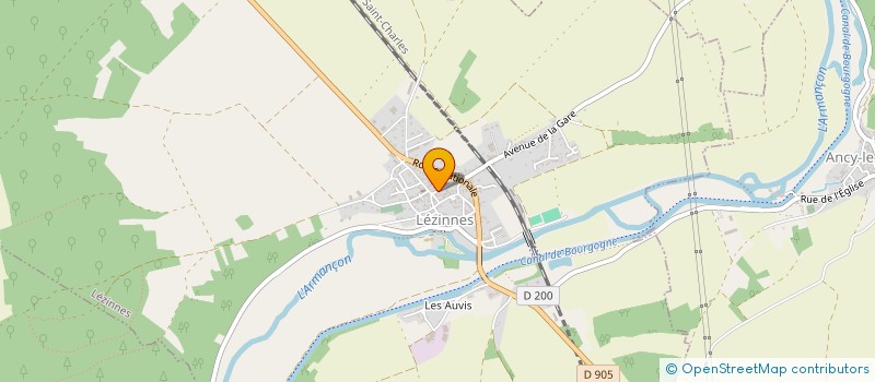 localisation de l'entreprise AU FOURNIL DE LEZINNES  LEZINNES