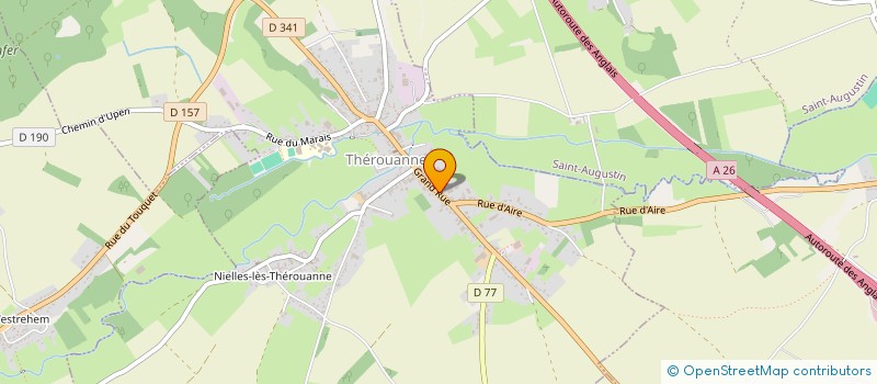 localisation de l'entreprise AU FOURNIL DE MON GRAND-PERE  THEROUANNE