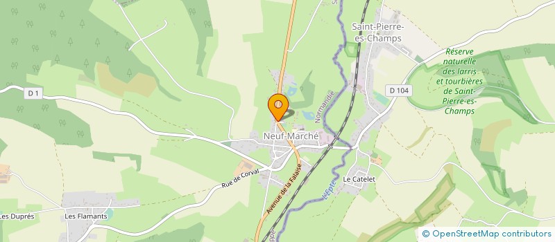 localisation de l'entreprise AU FOURNIL DE NEUFMARCHE  NEUF-MARCHE