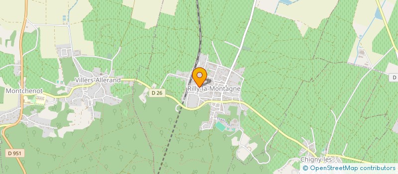 localisation de l'entreprise AU FOURNIL DE RILLY  RILLY-LA-MONTAGNE