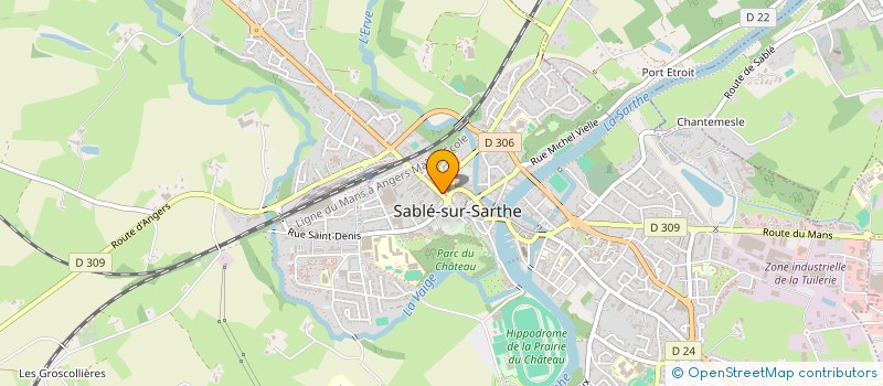 localisation de l'entreprise AU FOURNIL DE SABLE  SABLE-SUR-SARTHE