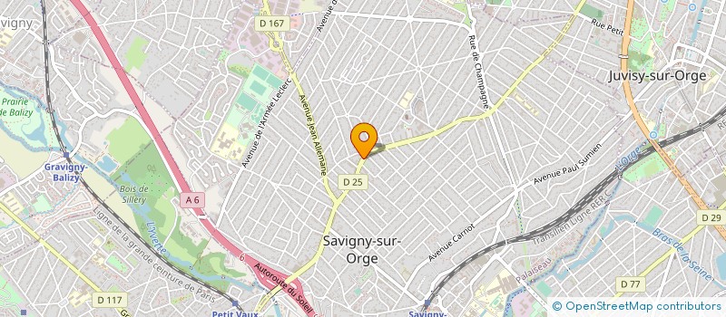 localisation de l'entreprise AU FOURNIL DE SAVIGNY à SAVIGNY-SUR-ORGE
