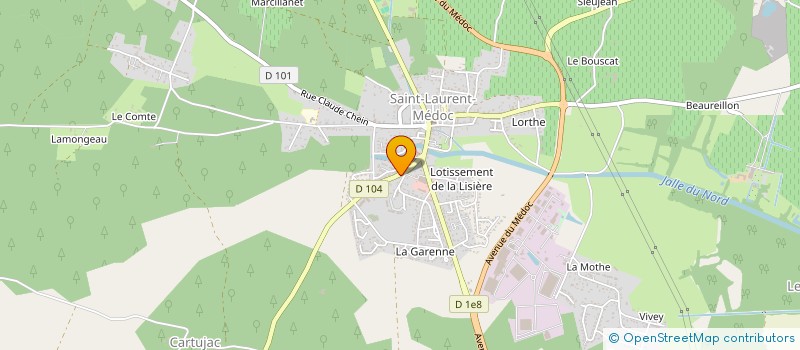 localisation de l'entreprise AU FOURNIL DE SYLVAIN  SAINT-LAURENT-MEDOC